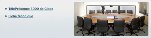 Syst&egrave;me de T�l�Pr�sence 3000 de Cisco