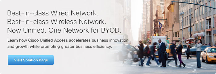 Best Wire Network, Best Wireless Network, Now Unified. One Network for BYOD.  Visit Solution Page
