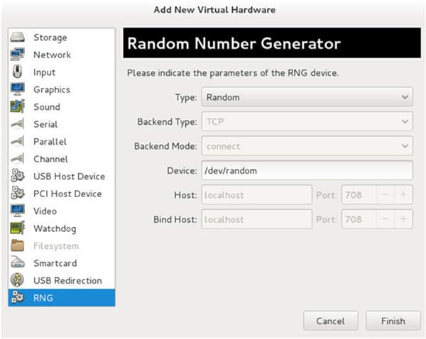 This image shows the configuration window for the Random Number Generator.
