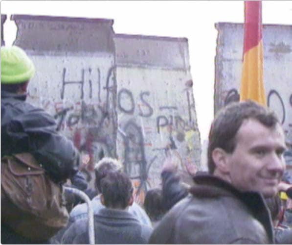 Berlin wall falls