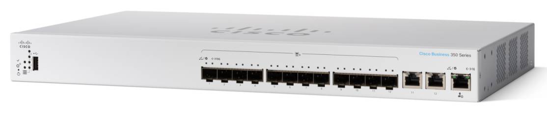 Family portrait of Cisco Business 350 Series Managed Switches product line