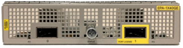 Cisco ASR 1000 Series 1-port 40 Gigabit Ethernet port adapter (2 physical QSFP ports)