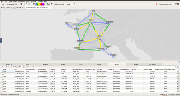 Sample proposed power-optimized network topology