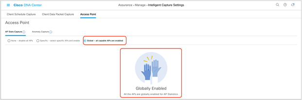 AP Stats Capture is enabled at the global level