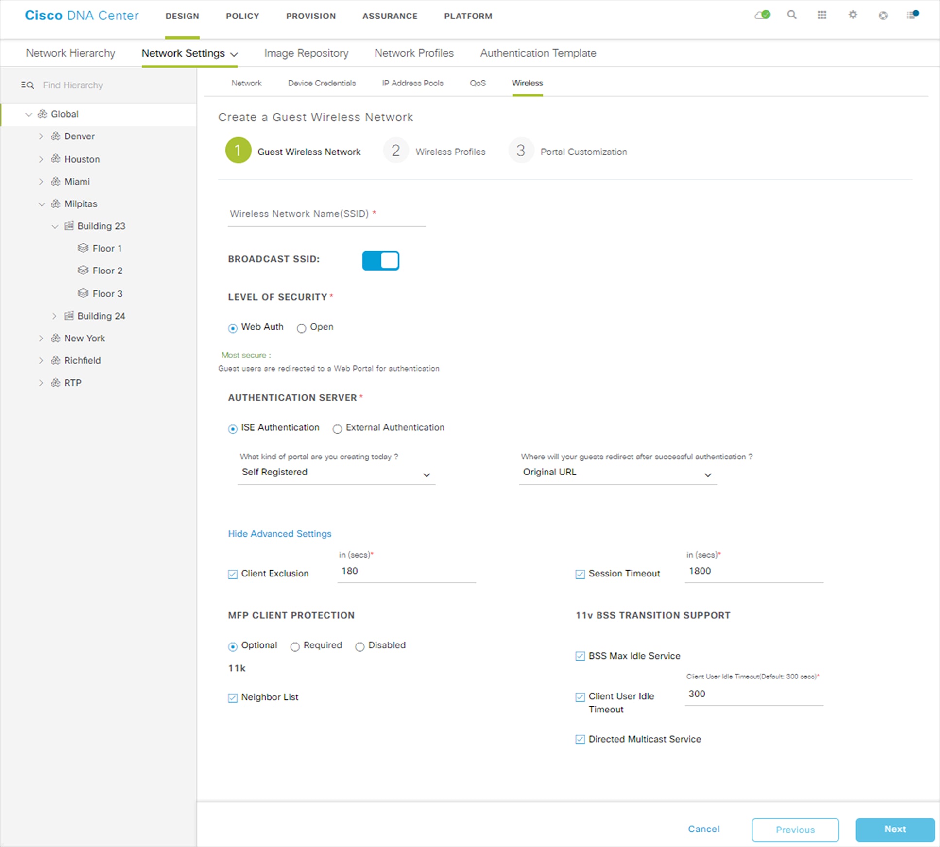 Create a Guest Wireless Network - step 1 Guest Wireless Network