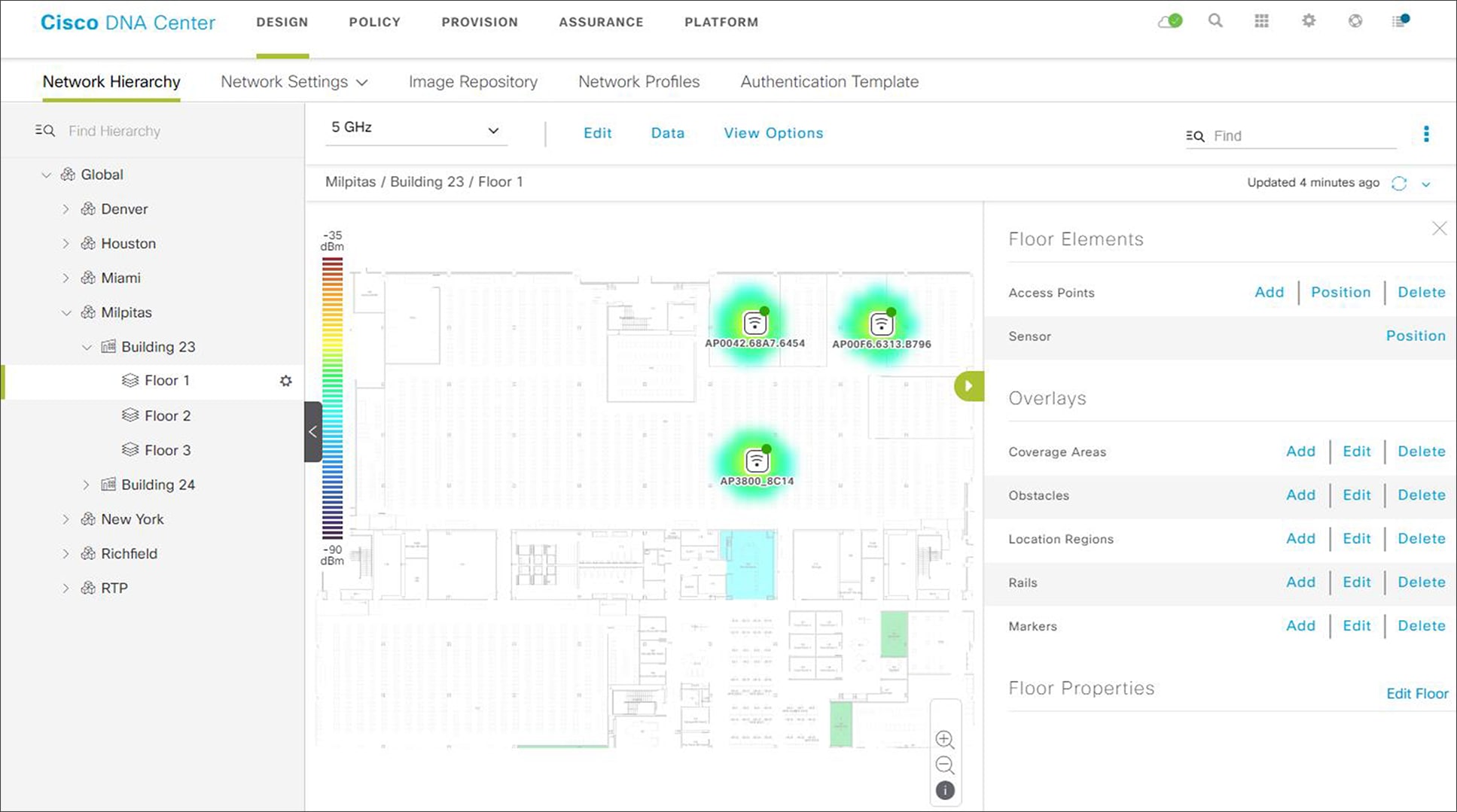 Editing a floor plan to add overlays