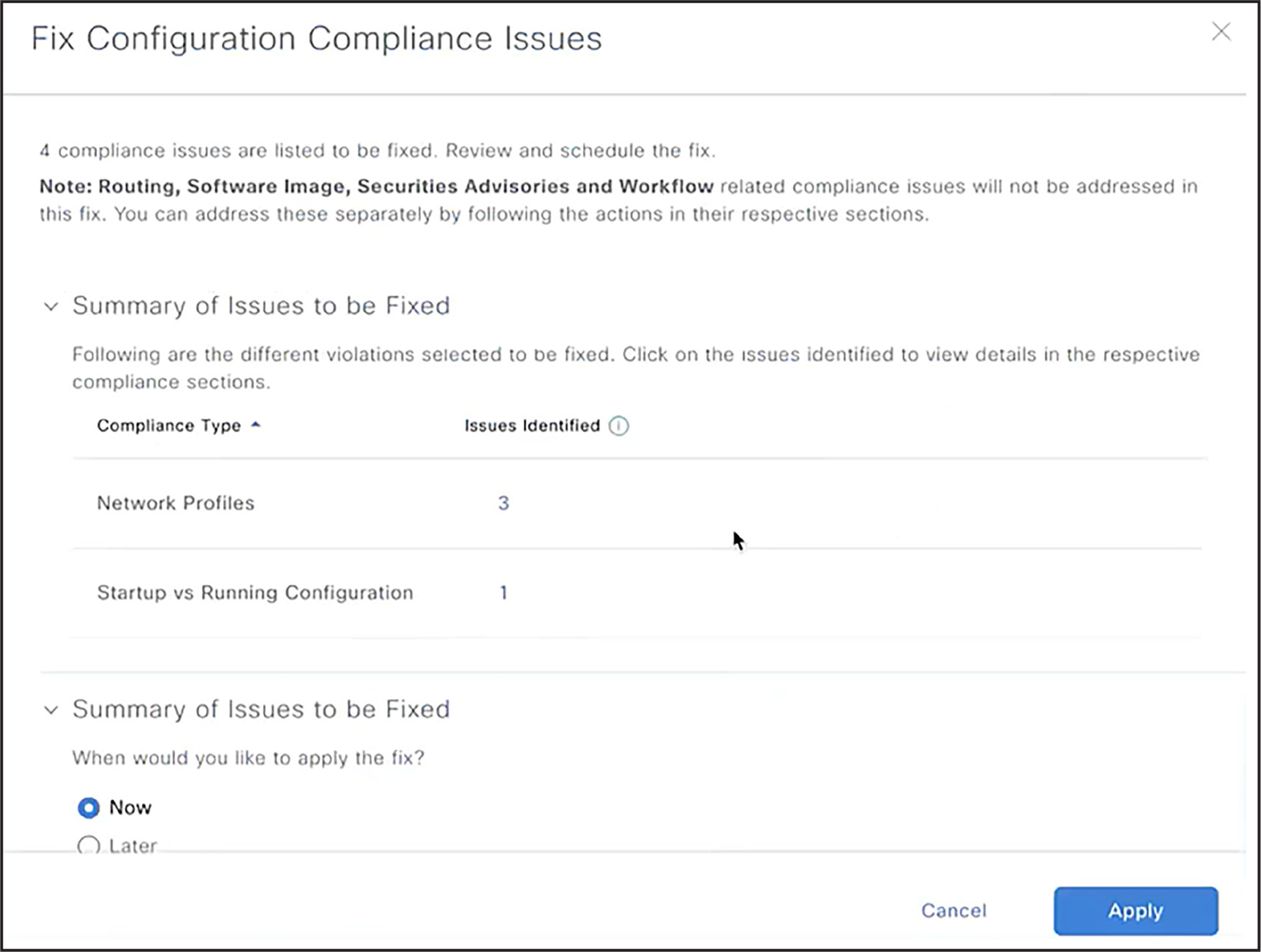 Fix compliance violations