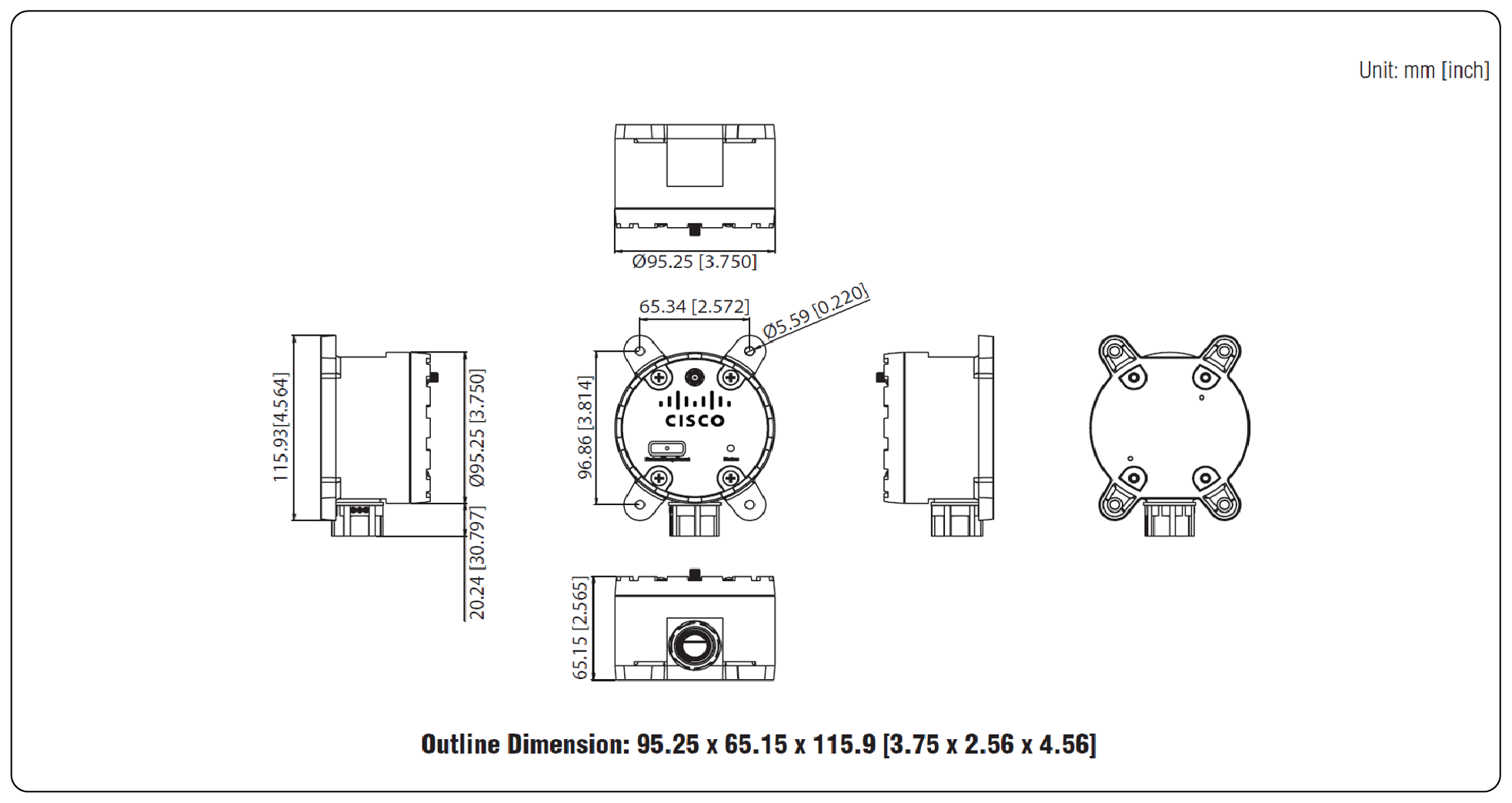 AV400 Dimensions