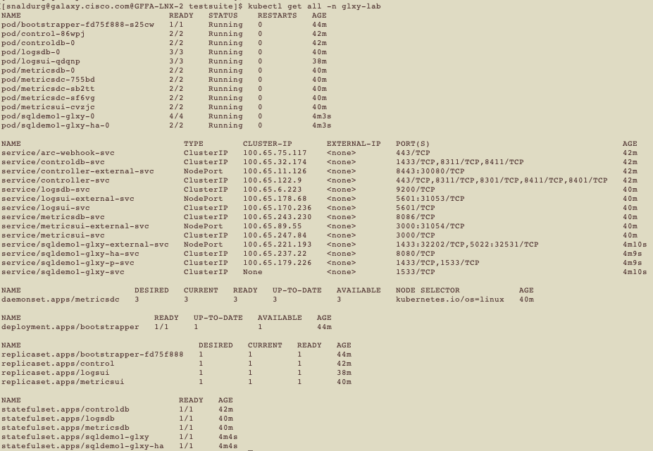 > kubectl get all -n glxy-lab