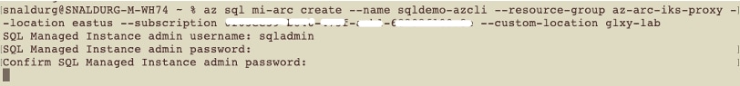 Create an Azure SQL-managed instance using Azure CLI