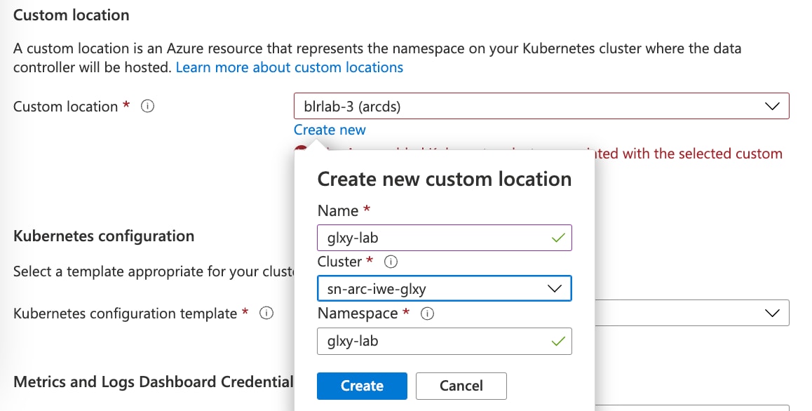 Custom location