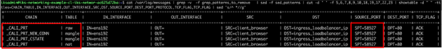 Logging from the client browser to NGINX Ingress – Prerouting chain