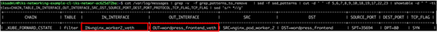 Logging NGINX ingress to Wordpress frontend – routing and forward chains