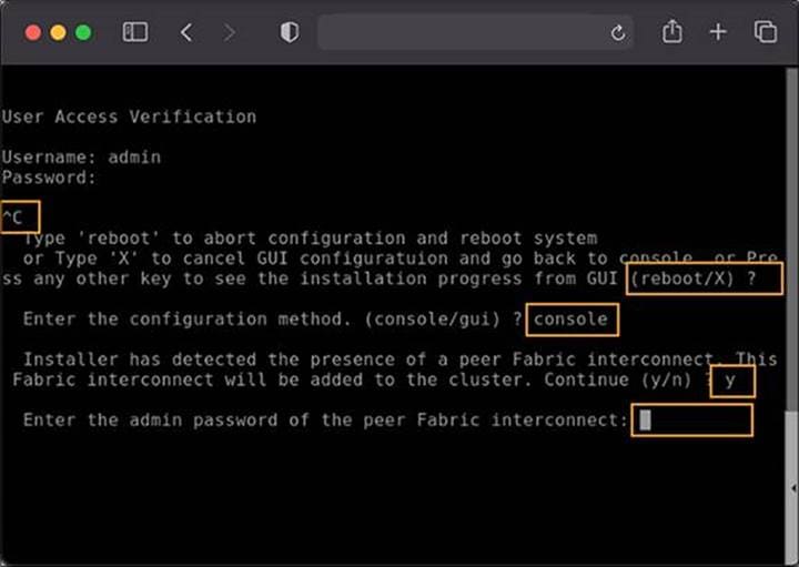 IMM configuration from console part 3