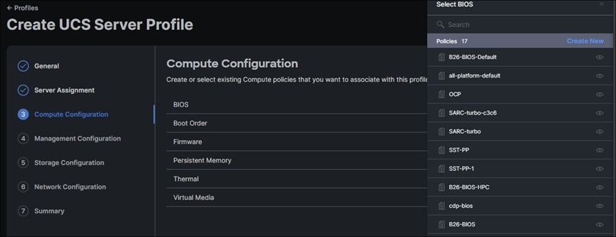 Assign or create a policy for compute configuration