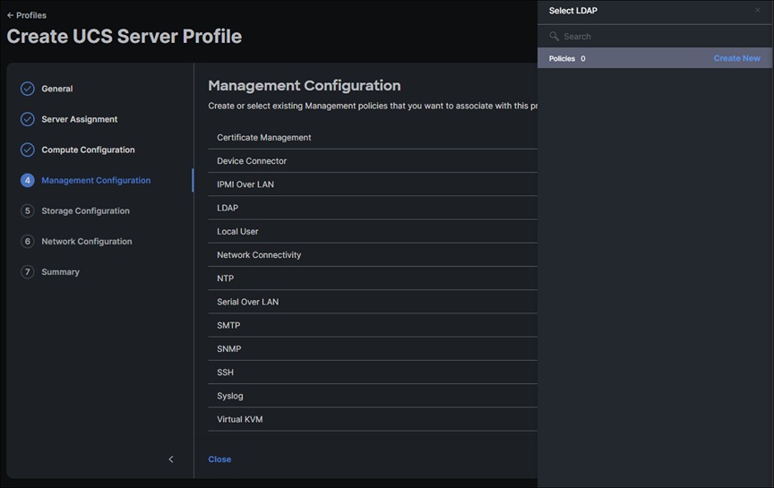 Set management policies