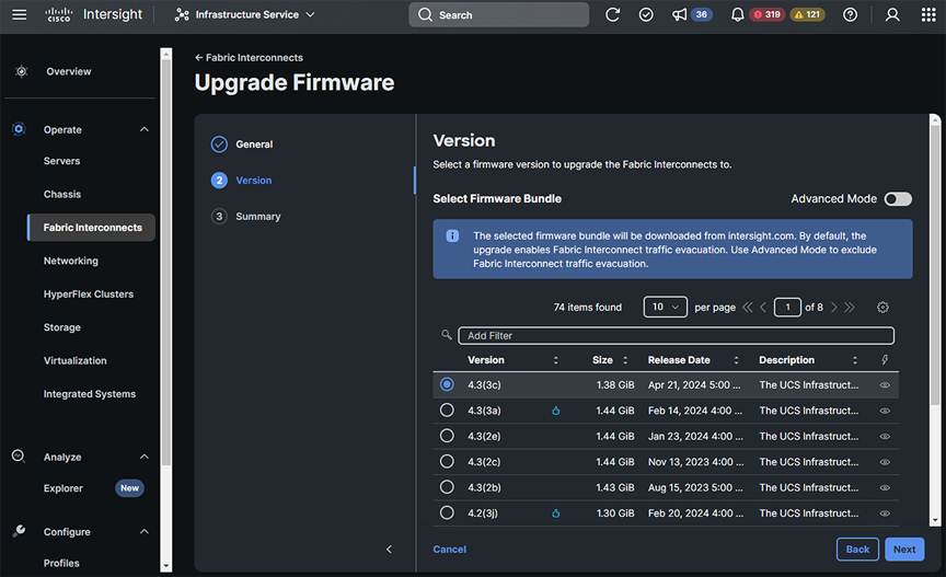 Choose your firmware version