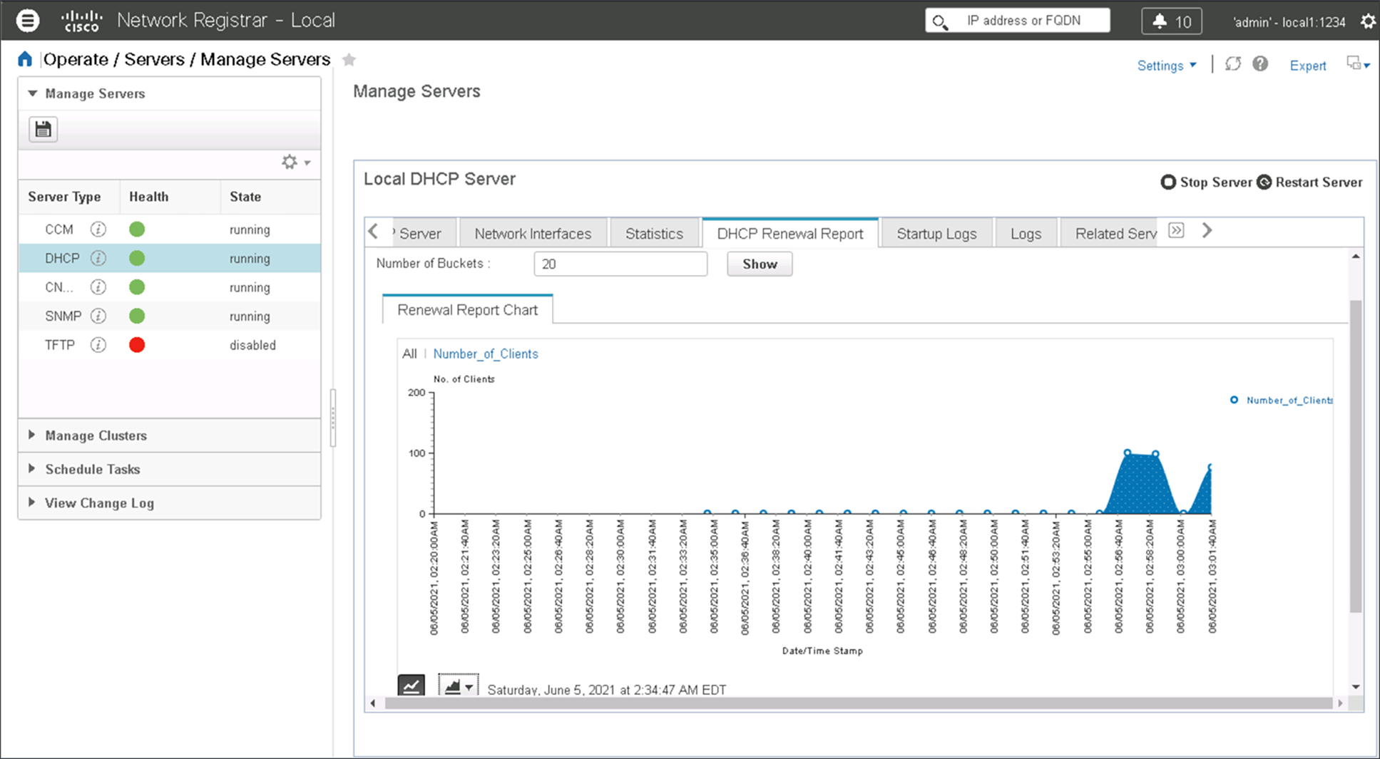 Tracking DHCP renewals on a local server