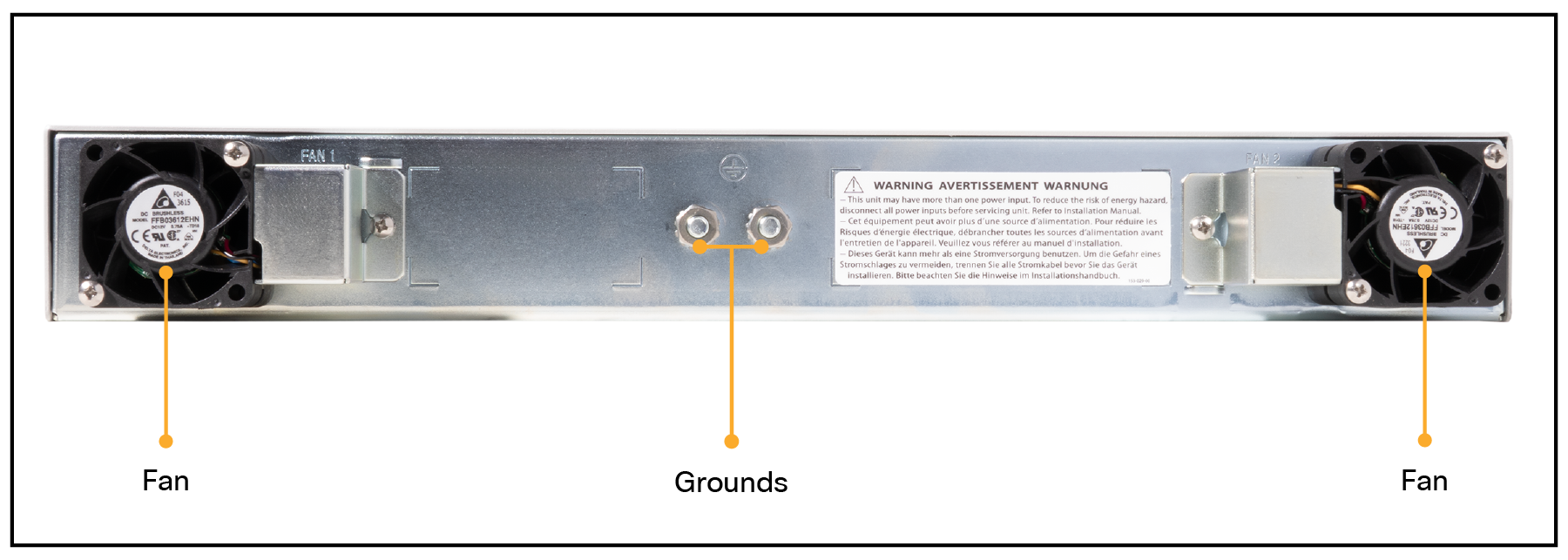 Back view of Provider Connectivity Assurance Sensor LT-S