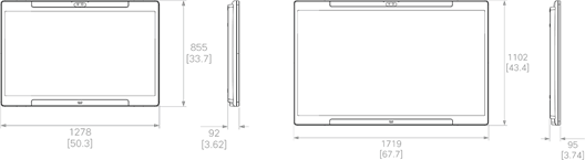 With wall mount
