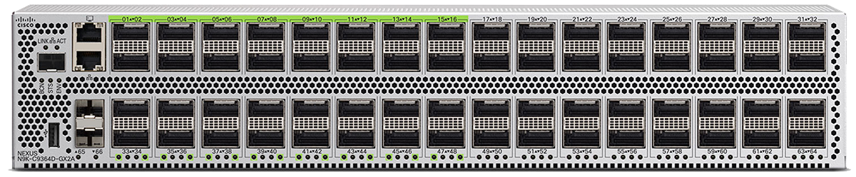 Cisco Nexus 9364D-GX2A switch