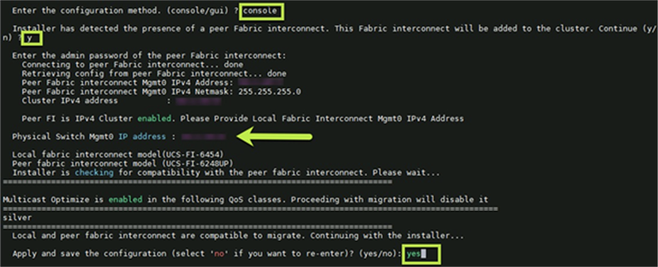 Subordinate Fabric Interconnect IP configuration