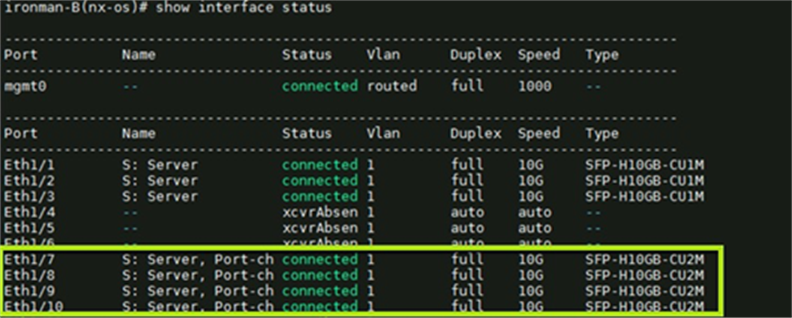 Fabric Interconnect server interfaces before the link upgrade