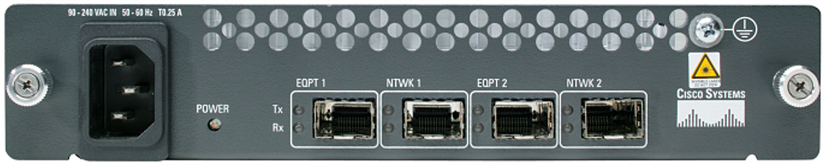 SFP Ports on the transponder