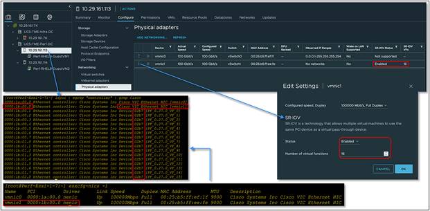 Enabling SR-IOV functionality on ESXi hypervisor with Cisco VIC