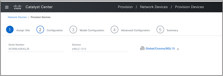 Assign Physical Location to Wireless Controller