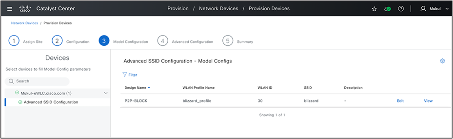 Provision Model Configuration