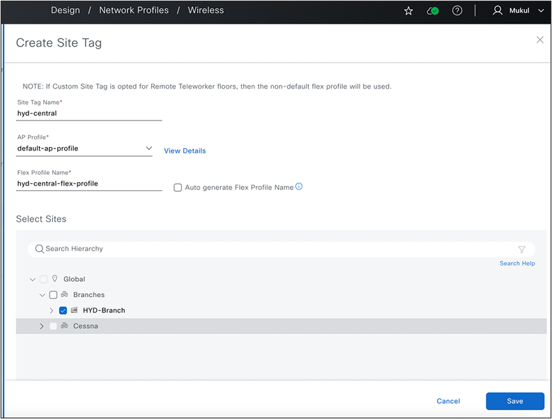 Add FlexConnect Native VLAN and AAA Override VLAN