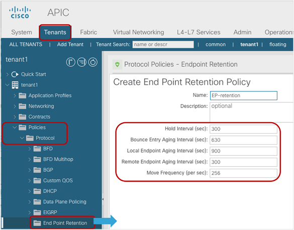 Endpoint Retention Policy