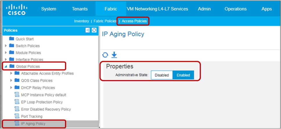 IP Aging (APIC Release 2.0)