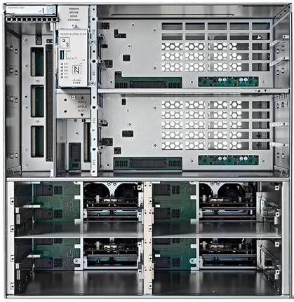 An empty NCS 1020 chassis.