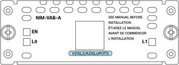 Cisco Multimode VDSL2 and ADSL2/2+ Network Interface Module Data ...