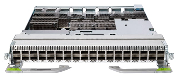 The 88-LC1-36EH, 36x QSFP-DD800 P100-based line card