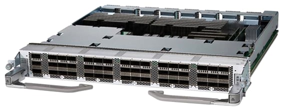 36-port QSFP56-DD 400GbE line card