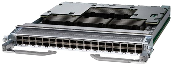 36-port QSFP56-DD 400GbE line card with MACsec