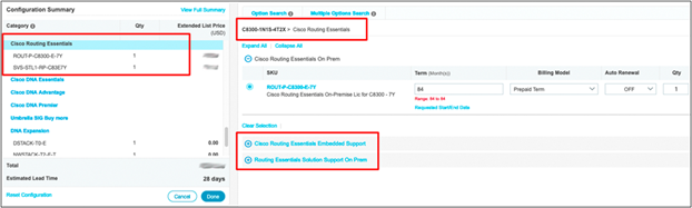 Ordering C8300 Catalyst Routing Essentials  1