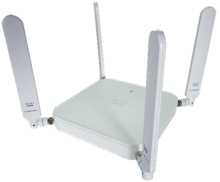 A white router with antennasDescription automatically generated