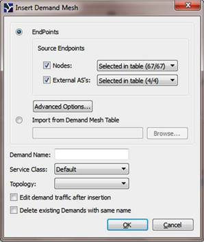 Adding New Demands to the Network Model