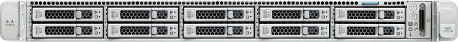 Front panel of Firewall Management Center x800 Series