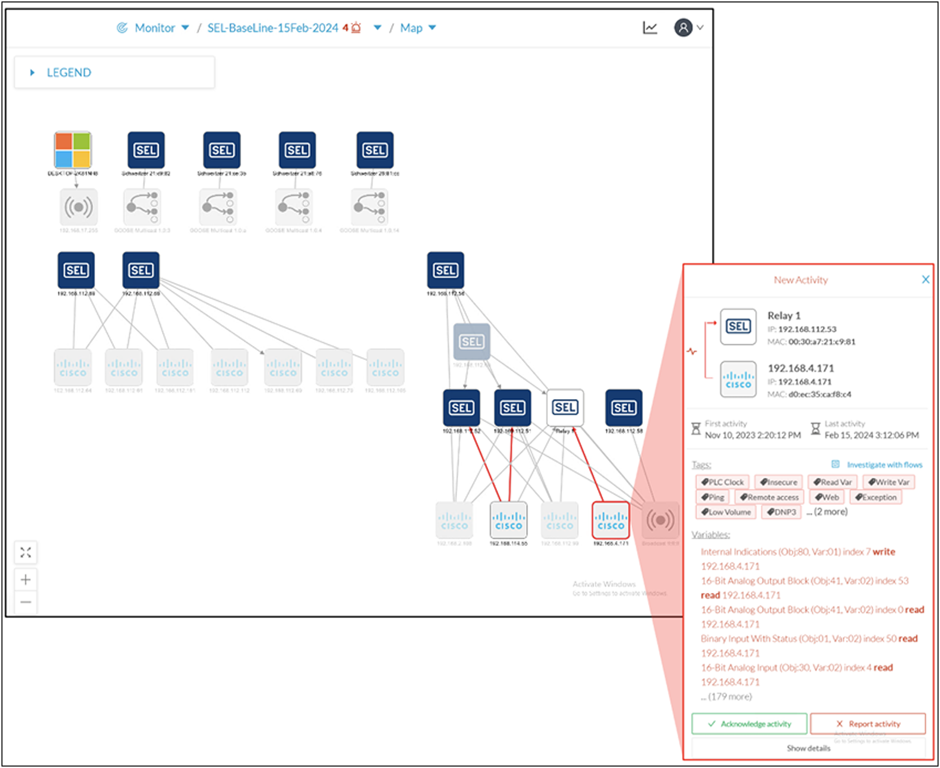 Cisco Cyber Vision in a utility network example