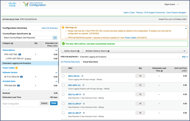 Typical order flow