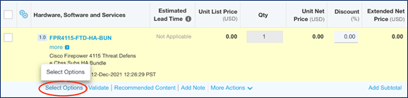 Ordering SPARE SKUs for existing equipment