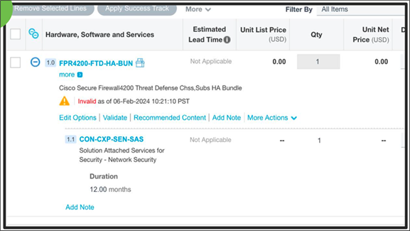 Ordering Example: Cisco Firepower 9300 with ASA6