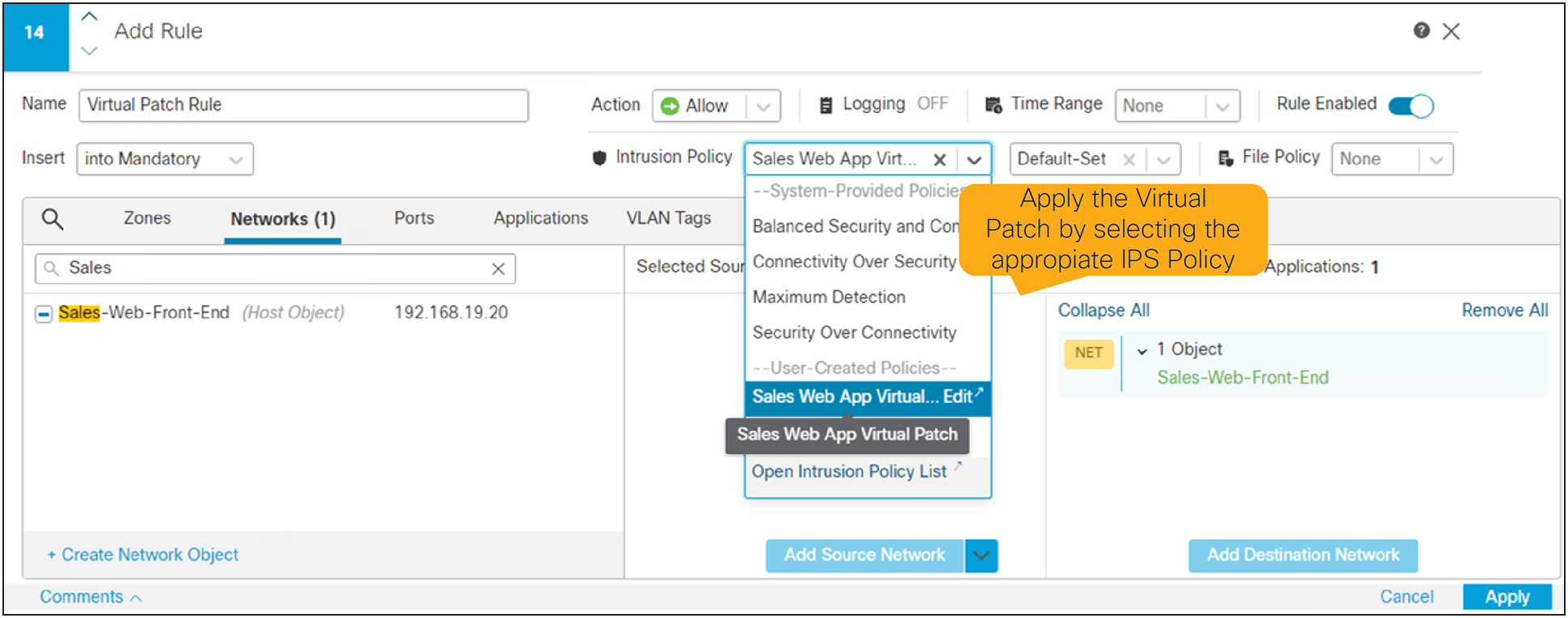 Applying Virtual Patch to Access Control Rule