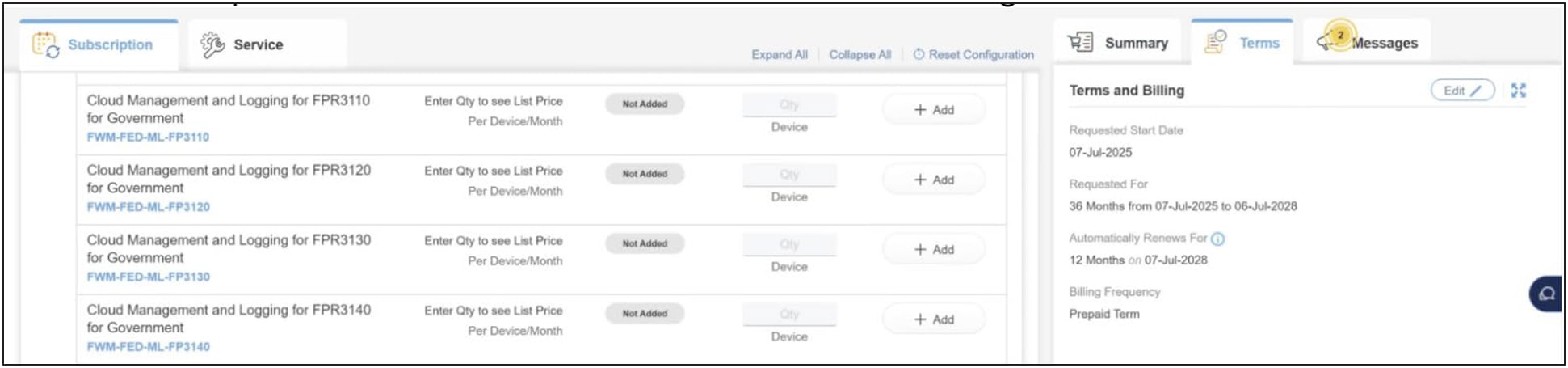 Modify Term Details