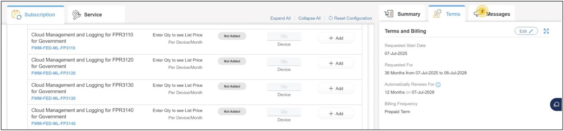 Modify Term Details